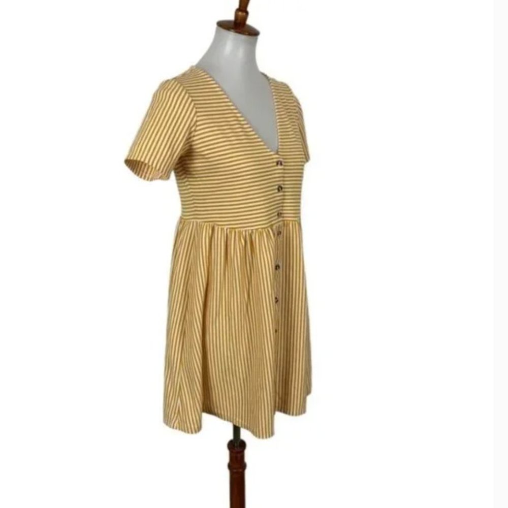 ASOS Yellow Button Dress - Picture 2 of 4